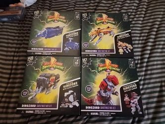Mighty Morphin Power Rangers Dinozord Construction Sets (4)