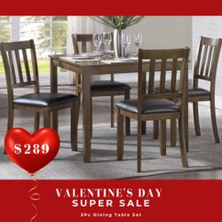 5 PC DINING TABLE SET 