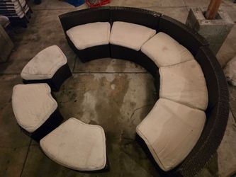 Outdoor couches 8 pcs set