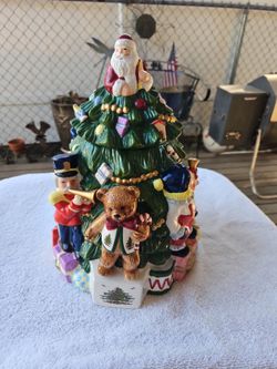 Spode Christmas Tree Cookie Jar