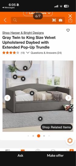 Twin to king day bed
