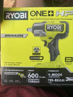 Ryobi One + HP IMPACT WRENCH 1/2”