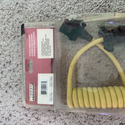 Wesbar Trailer Wiring Adapter 7-Way Flat To 5-Way 4ft Coiled