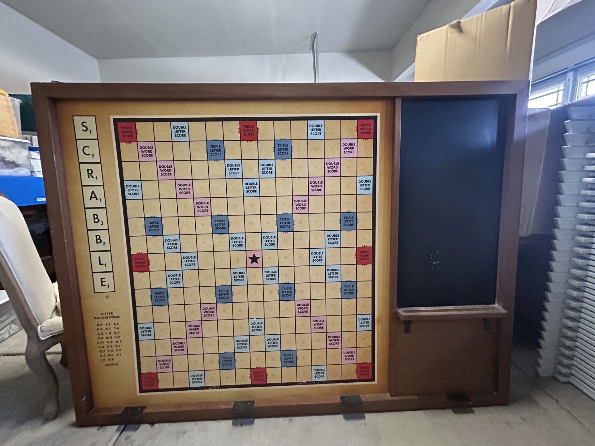 RH Giant Scrabble Board for Wall
