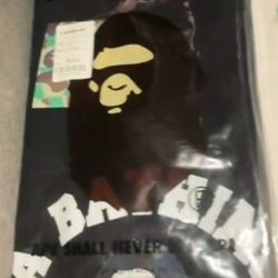 Bathing Ape Black Blue Camo College T Shirt