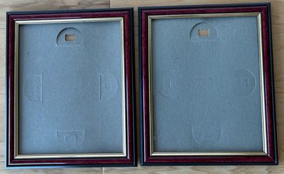 2-8”X10”frames with rose and gold edging.