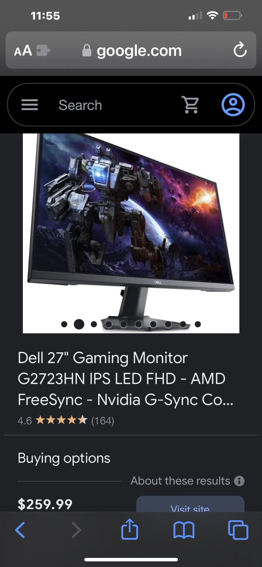 Dell 27” Gaming monitor