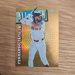 2025 Topps Chrome Fernando Tatis Jr #'d /50 Gold All Etch #CAE-12 