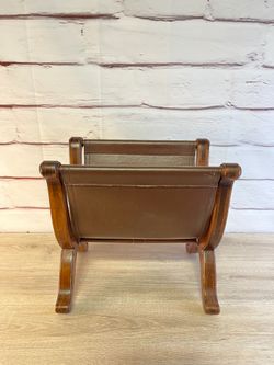 Leather Magazine Holder 