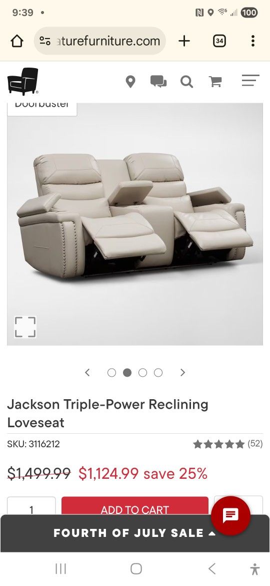 Loveseat-like New!