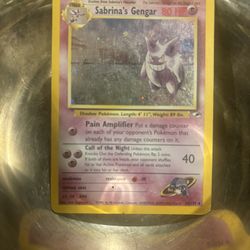 Sabrina's Gengar 14/132 Holo Rare - Vintage Gym Heroes WOTC