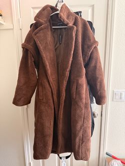 PrettyLittleThing Brown Teddy Coat