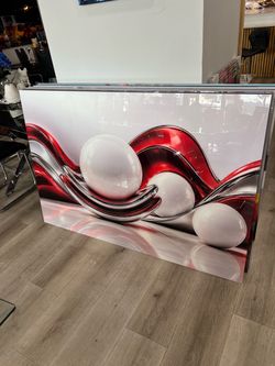 Cuadro personalizado con tonos rojos 60” x 40”