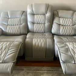 Power Reclining Console Loveseat and Sofa
