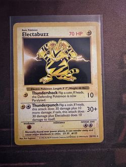 Shadowless Electabuzz Pokemon Card
