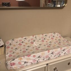 Baby Girl Changing Bed 