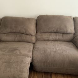 Suede Couch 
