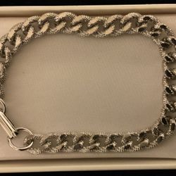 Silver Tone Link Bracelet 