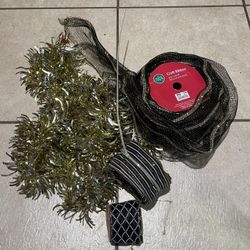 Black And Gold Ribbon 