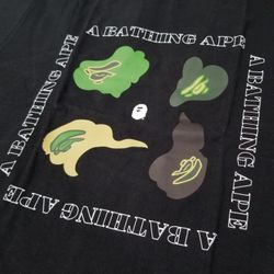 Bape Deconstructed  Green ABC Camo Tshirt Black