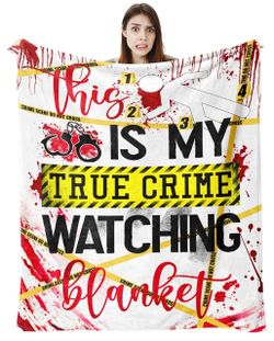 True crime game book, calendar, blanket