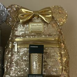 Disney Parks Gold Sequin Loungefly 💛✨