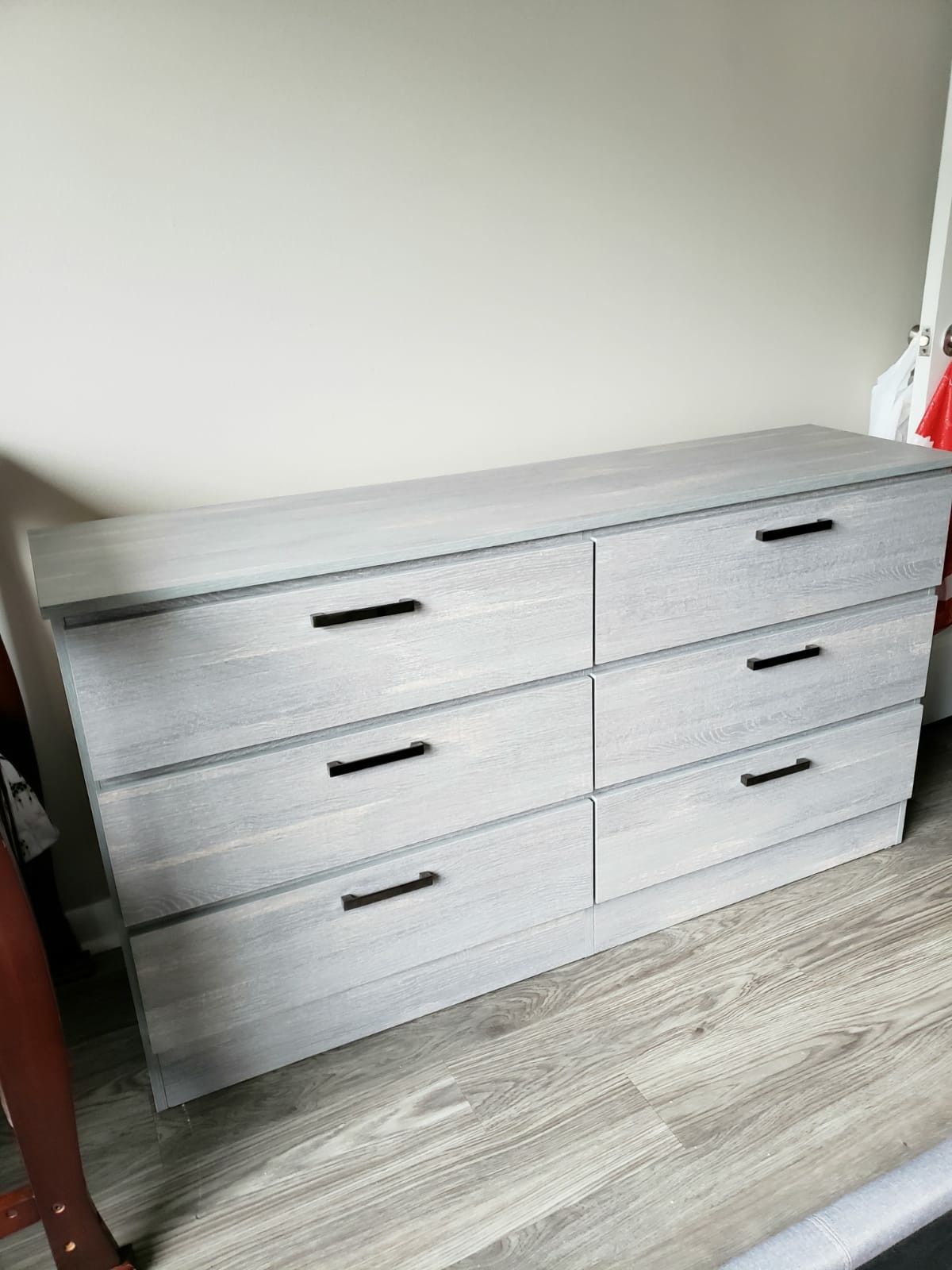 grey 6 drawer double dresser Rae 6 Drawer 54'' W Double Dresser