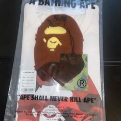 BAPE RED X WHITE CAMOFLAUGE T-SHIRT (READ DESCRIPTION)
