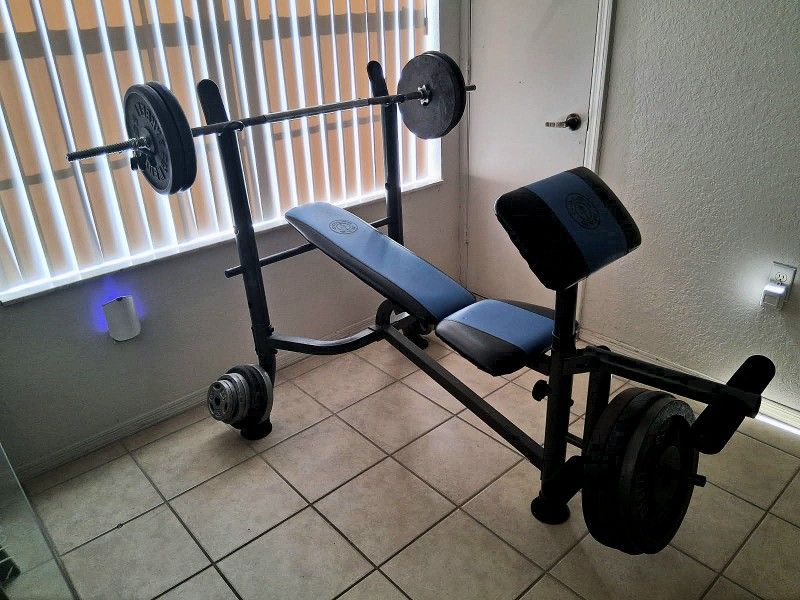 Work Out Bench W/ Weights