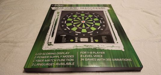 CYEELIFE ELECTRONIC DART BOARD 34 GAMES - NEW