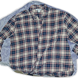 Old Navy Blue & Pink Flannel shirt