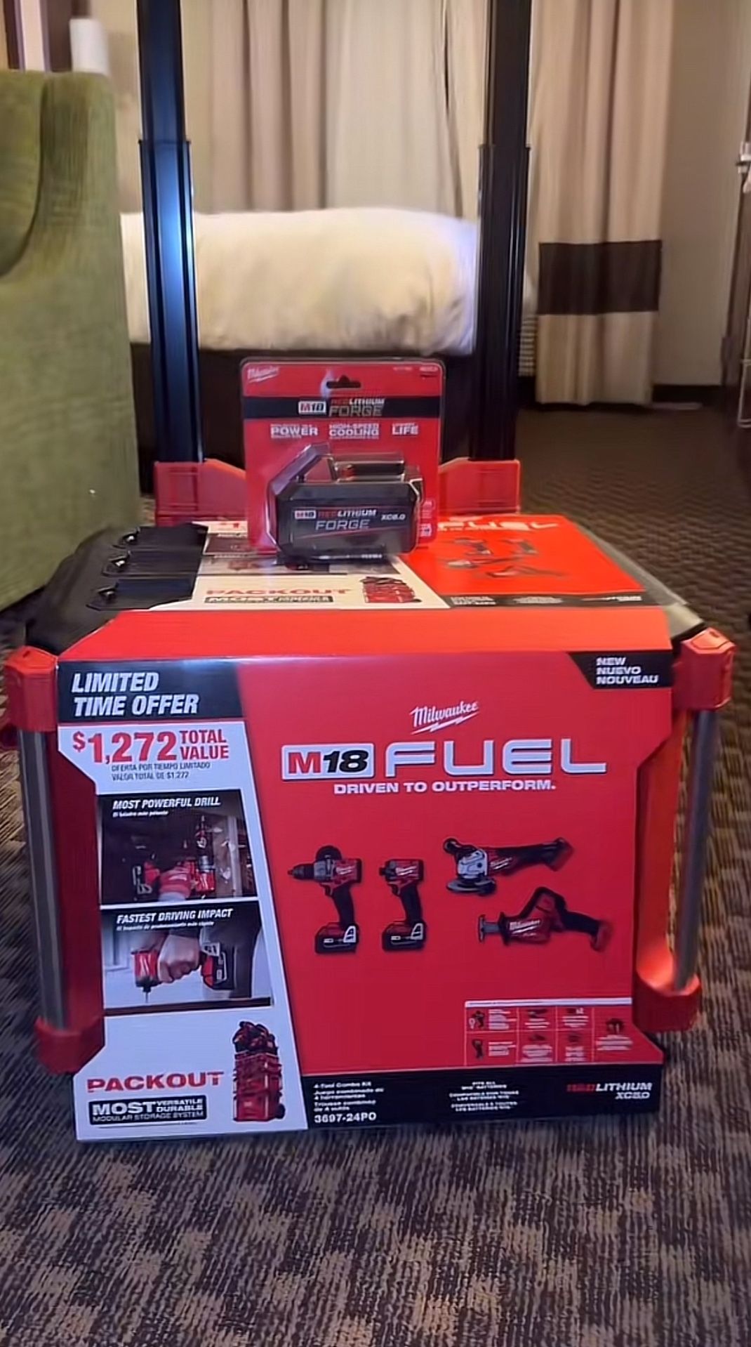 Milwaukee Pack out Kit M18 Fuel Bundle With Extra Battery
