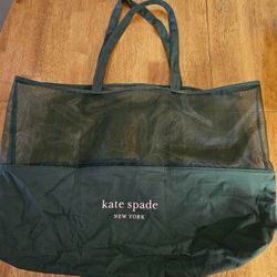 kate spade Large Green Mesh Tote