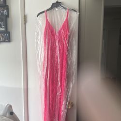 Prom Dress Pink Back Out