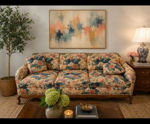 Vintage floral couch