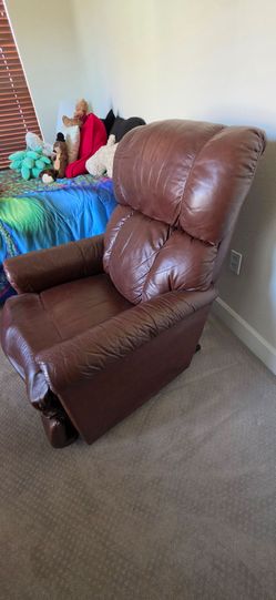 Brown Leather Recliner