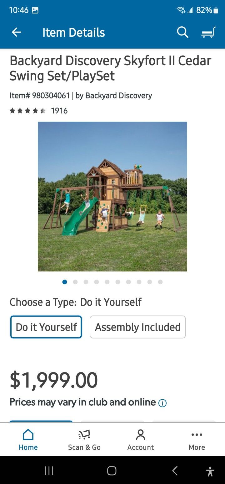 Backyard Discovery Skyfort ll Cedar
Swing Set/PlaySet
