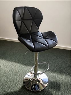 BLACK LEATHER BARSTOOLS 🖤✔️🖤