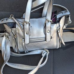 Metallic Silver Purse 