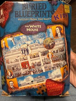 Buried Blueprints The White House Kids Jigsaw Puzzle 165 Piece 13x17 Inches
