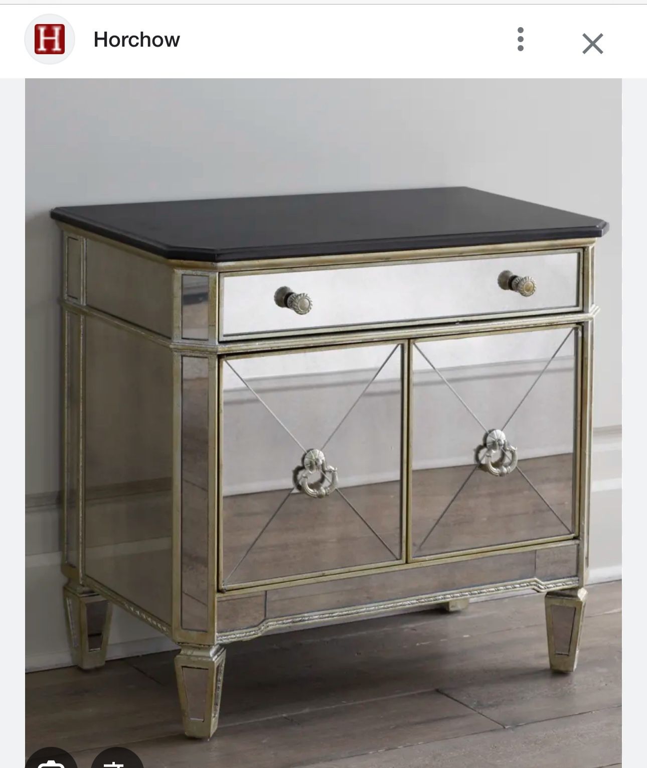 Horchow Mirrored Nightstand