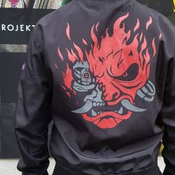 Cyberpunk 2077 reversible Med. Bomber Jacket