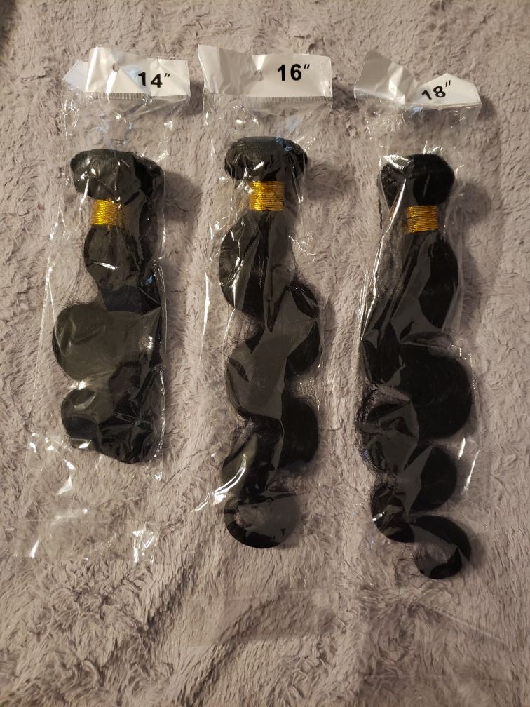 8A 14 16 18 Inch Body Wave Bundle Set
