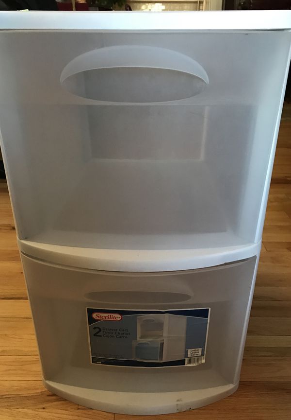 Sterilite Plastic 2 Drawer Cabinet for Sale in New York, NY - OfferUp