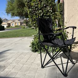 Portable Camping Chairs Folding Lawn Chair Outdoor Lightweight Beach Chair with Cup Holder & Carry Bag for Outside Sports, Fishing, Hiking, Travel, Pi