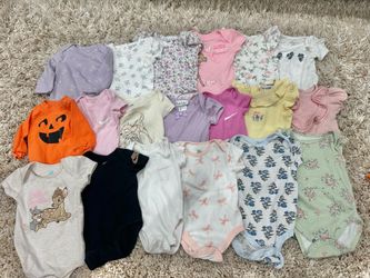19 Baby Girl Short Onesies