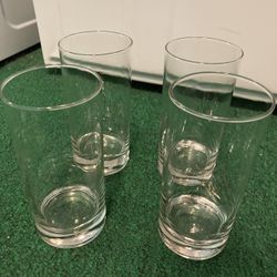 Set of four drinking glasses