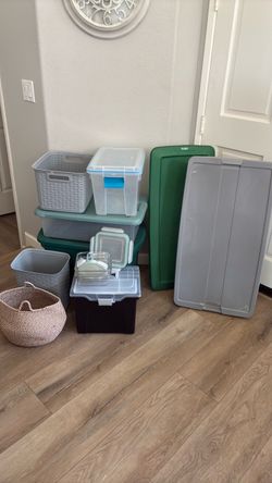 Buckets and containers