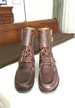 New Men’s Brockton 7.5 Brown leather Polo Ralph Lauren