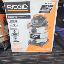 Rigid 10 Gallon Stainless Steel Wet/Dry Vac